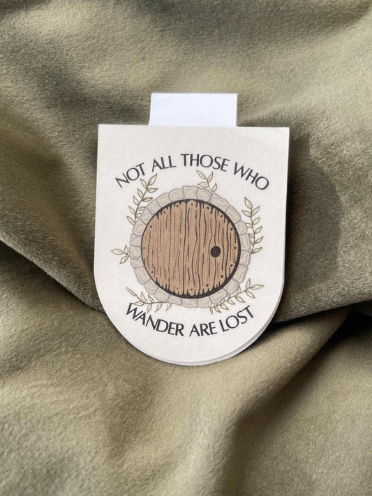 Not All Those Who Wander Are Lost Magnetic Bookmark | Fantasy Reader Gift | LOTR & Hobbit Inspired
