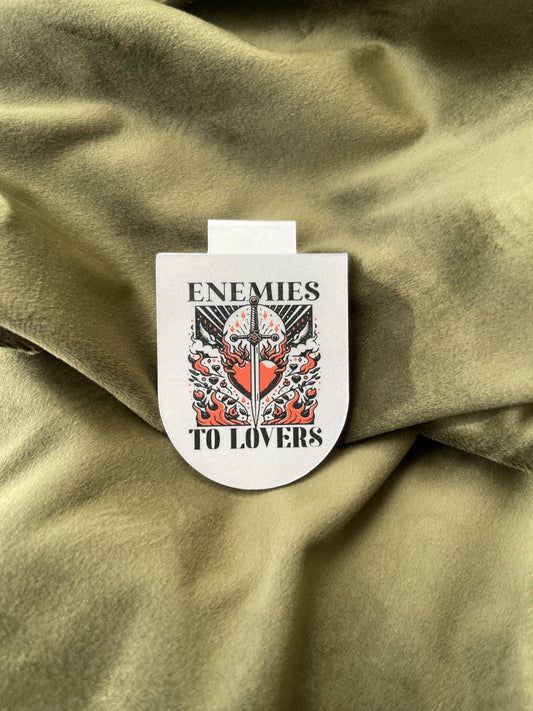 Enemies to Lovers Magnetic Bookmark | Romance Trope Bookmark | Booktok Favorite