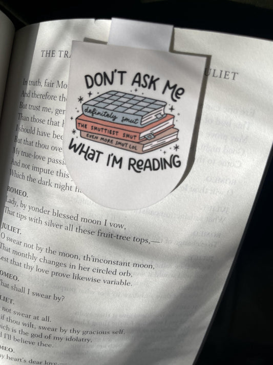 Don’t Ask Me What I’m Reading Magnetic Bookmark | Smut Reader Bookmark | Funny Bookish Gift