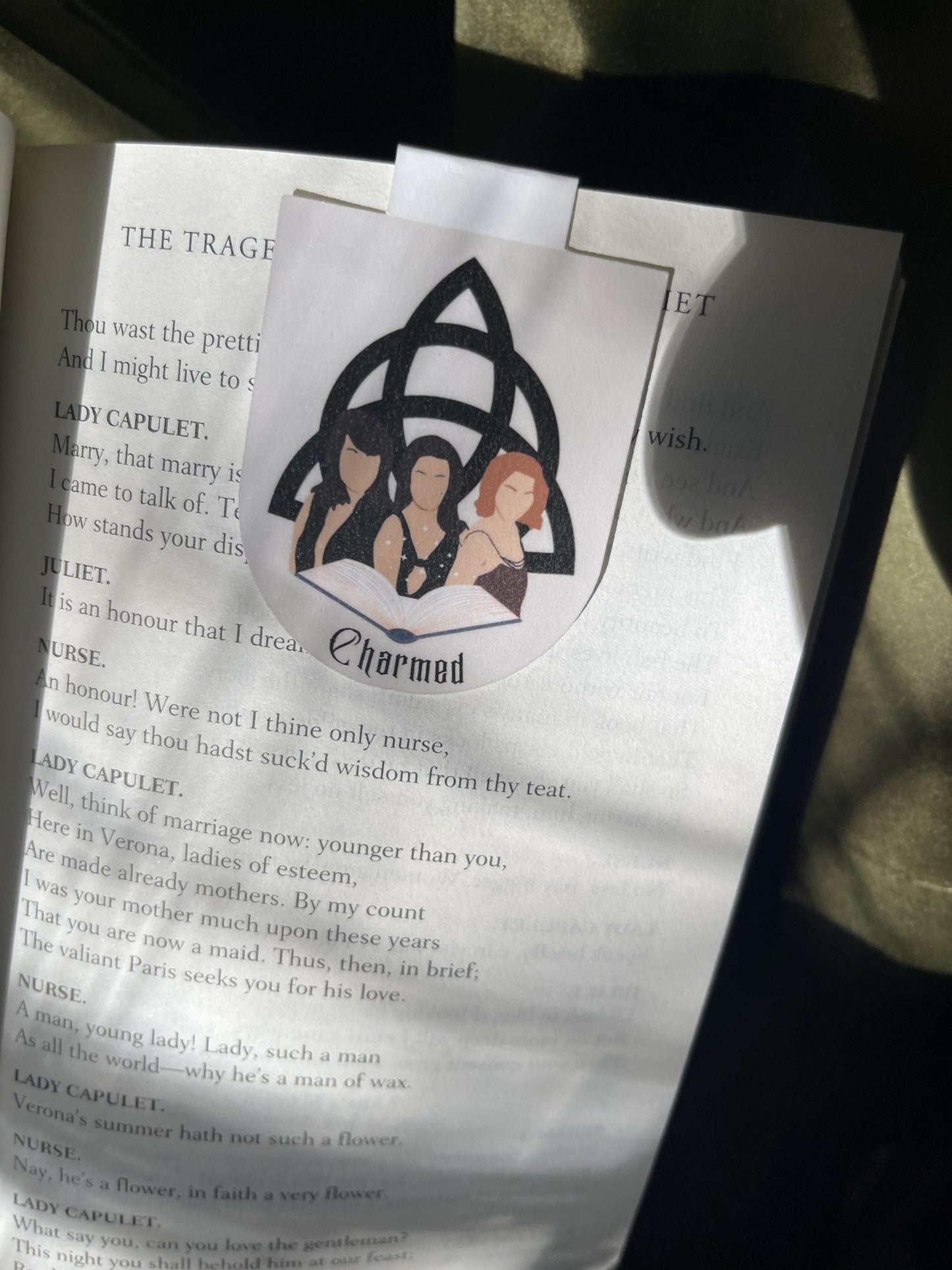 Power of Three - Charmed Inspired Magnetic Bookmark | Sister Witches Bookmark |