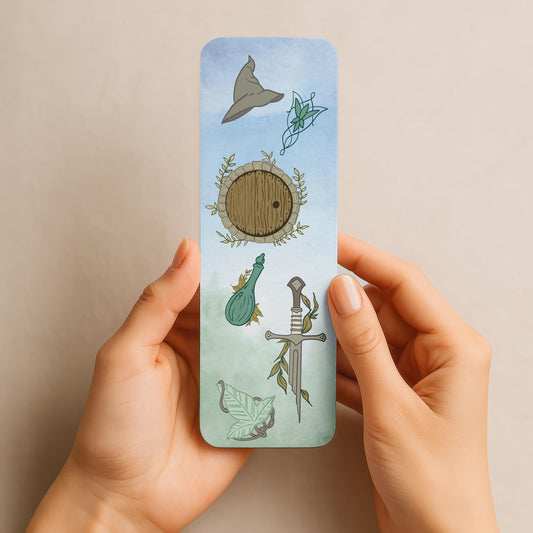 There & Back Again Bookmark | LOTR Inspired | Fantasy Bookish Gifts