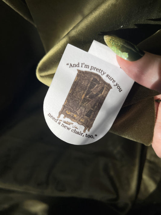 Fourth Wing Inspired Magnetic Bookmark | The Armoire Scene | Fantasy Reader Gift | Booktok Romantasy