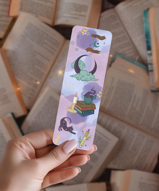 Celestial Witch Bookmark | Mystic Witch Book Accessories | Booklover Gifts