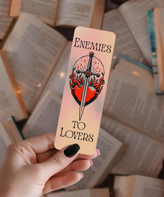 Enemies to Lovers | Dark Romance Bookish Gift | Fantasy Romance Bookmark