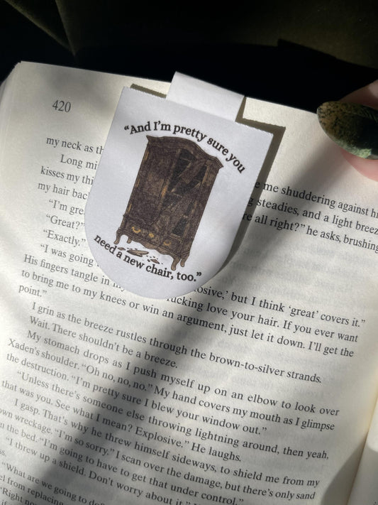 Fourth Wing Inspired Magnetic Bookmark | The Armoire Scene | Fantasy Reader Gift | Booktok Romantasy