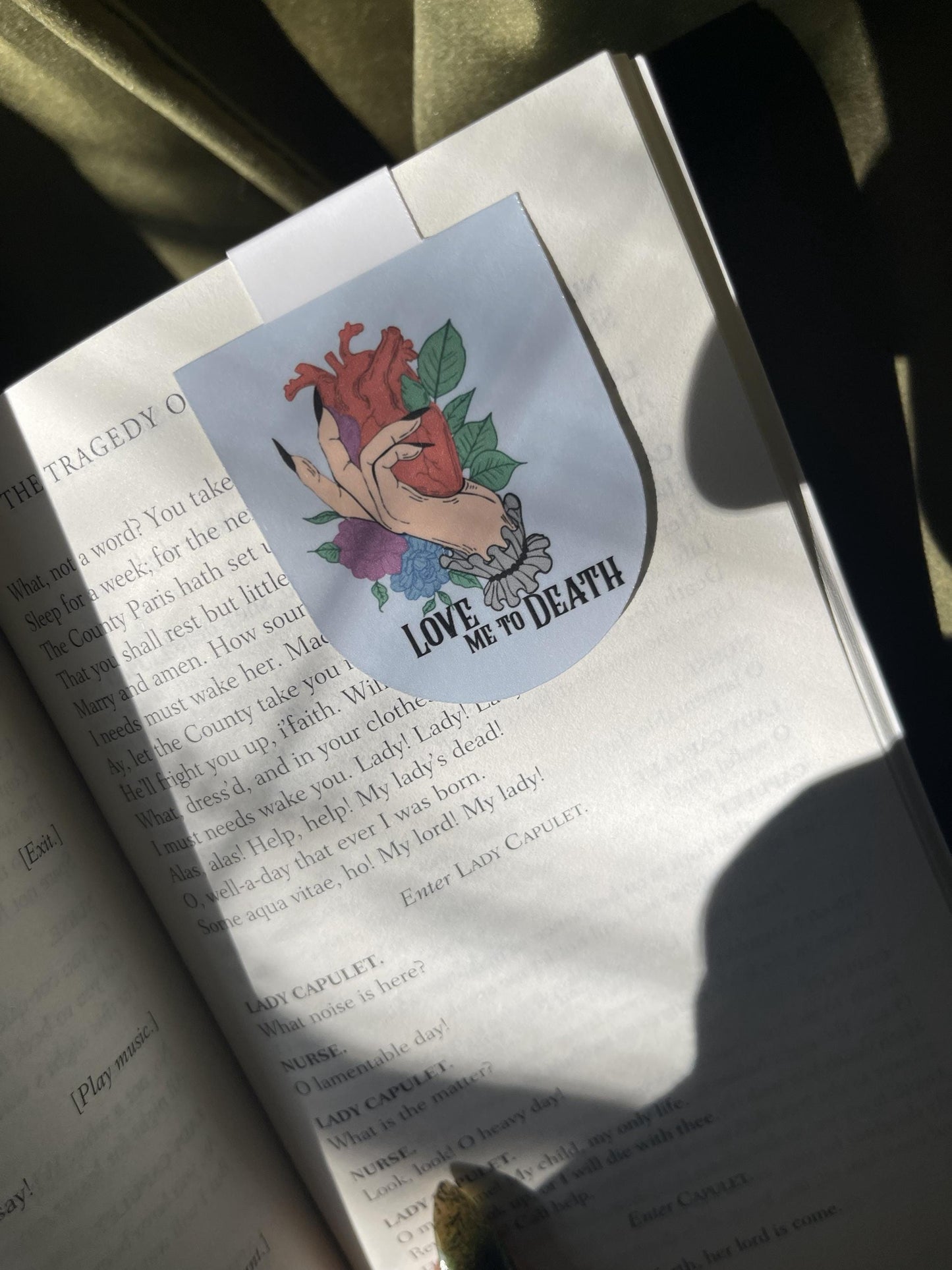 Love Me to Death Magnetic Bookmark | Dark Romance Bookmark | Gothic Bookish Gift | Morally Gray Reader