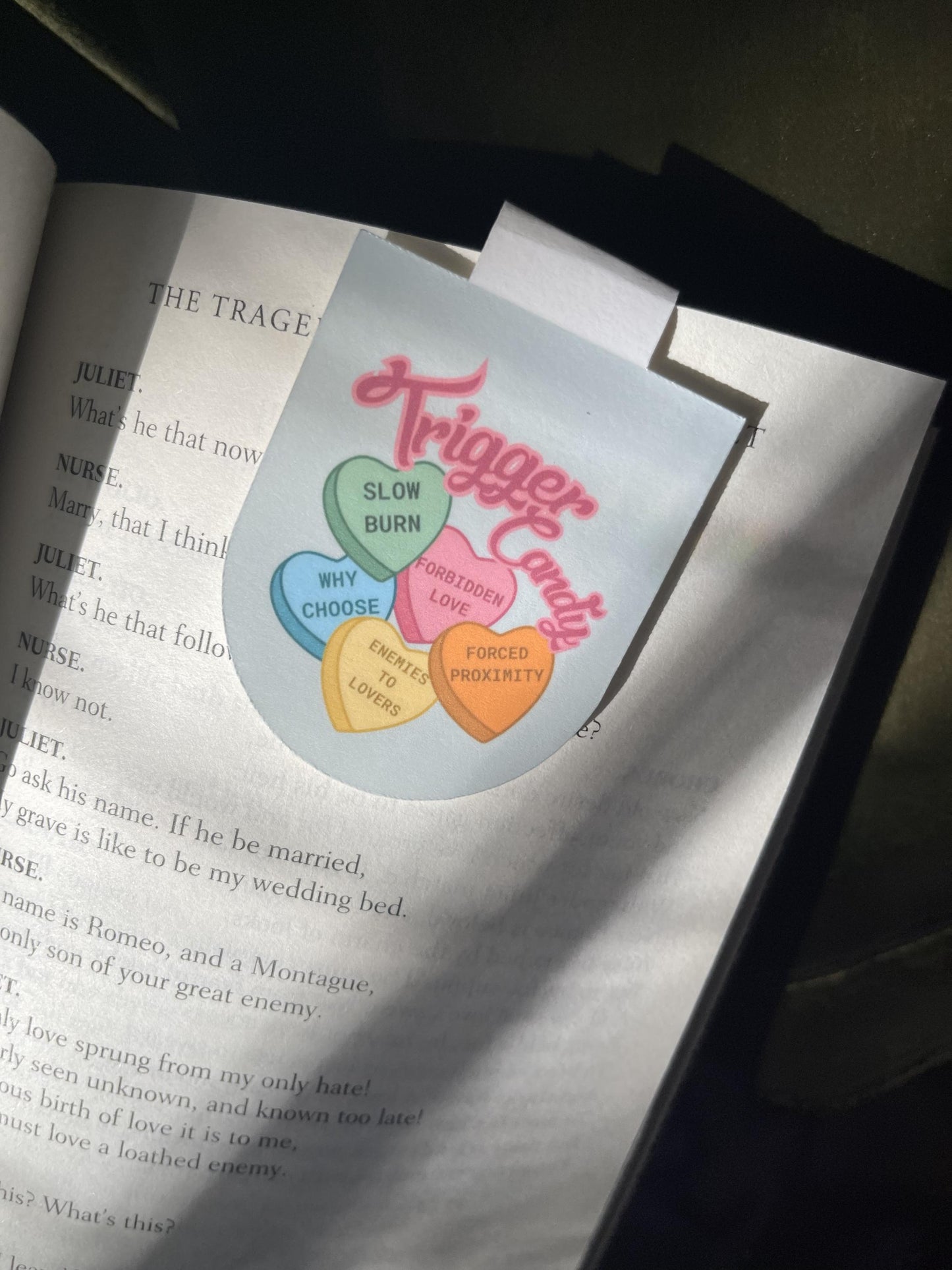 Trigger Candy Magnetic Bookmark | Romance Tropes Bookmark | Book Romance Gift | Spicy Reader