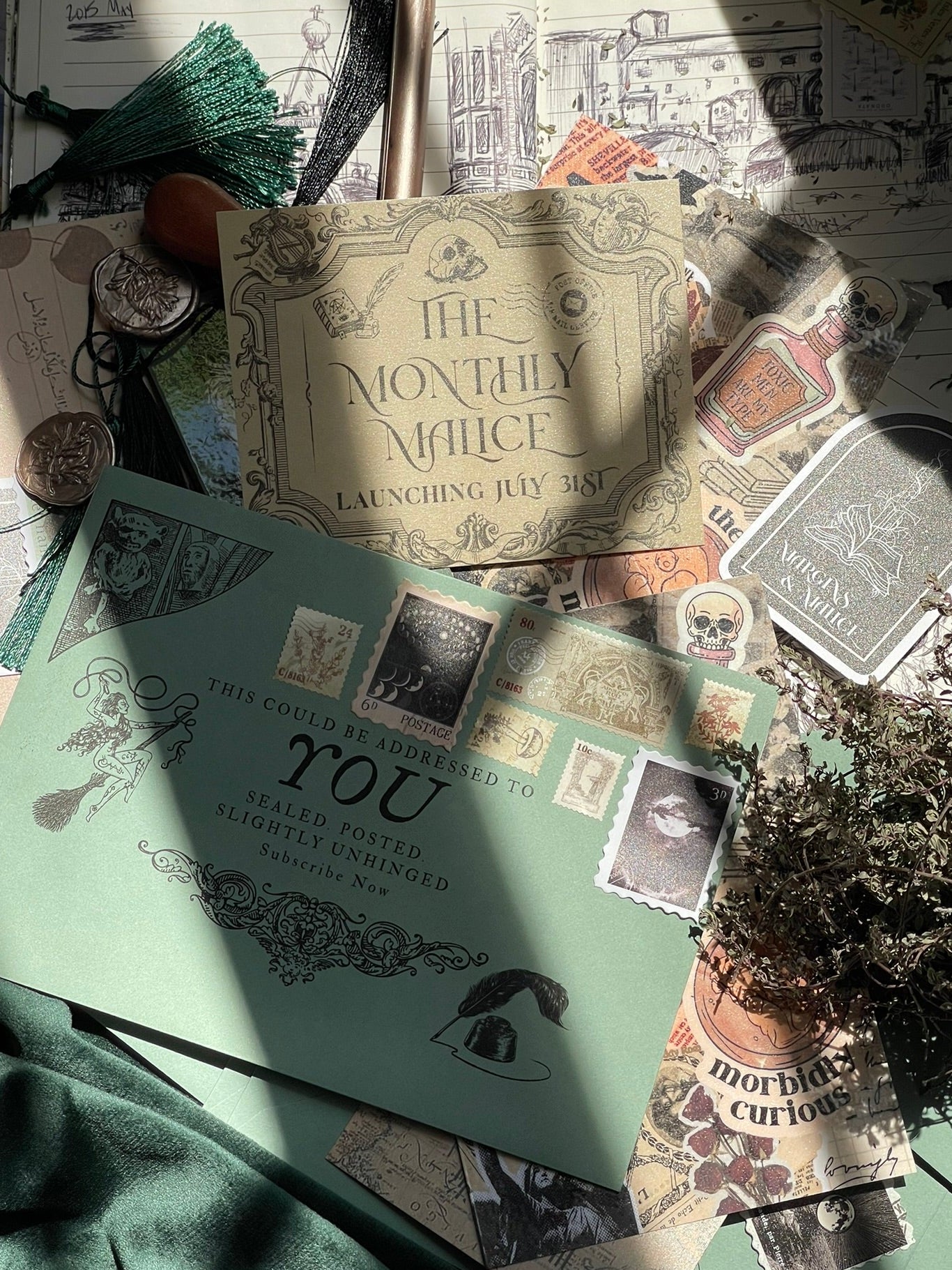 The Monthly Malice: Snail Mail Bookish Subscription