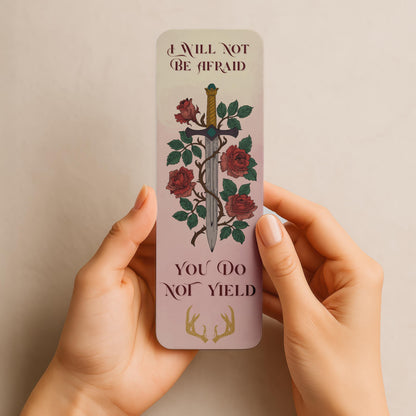 You Do Not Yield - Throne of Glass inspired Bookmark | SJM Fans | Booktok Gifts
