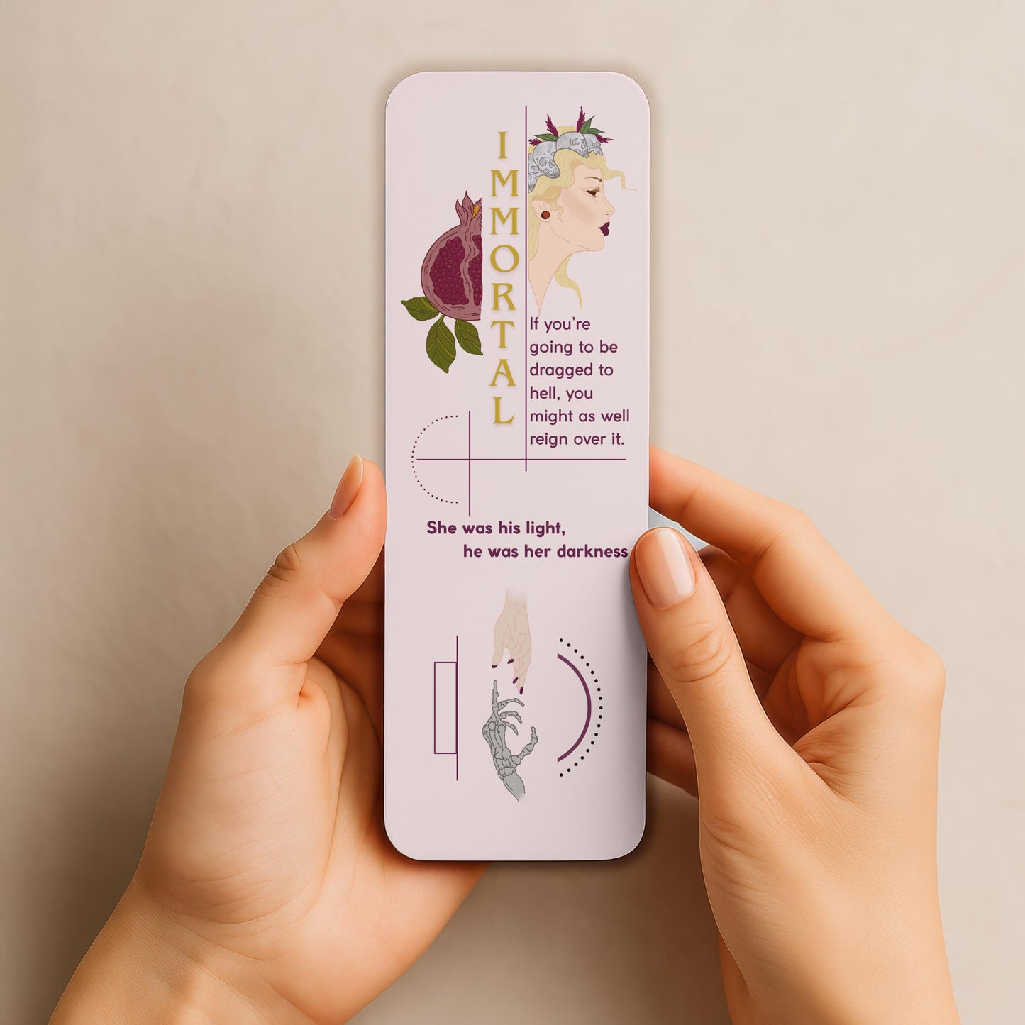 Queen of the Underworld | Persephone's Bookmark | Mythical Goddess Inspired