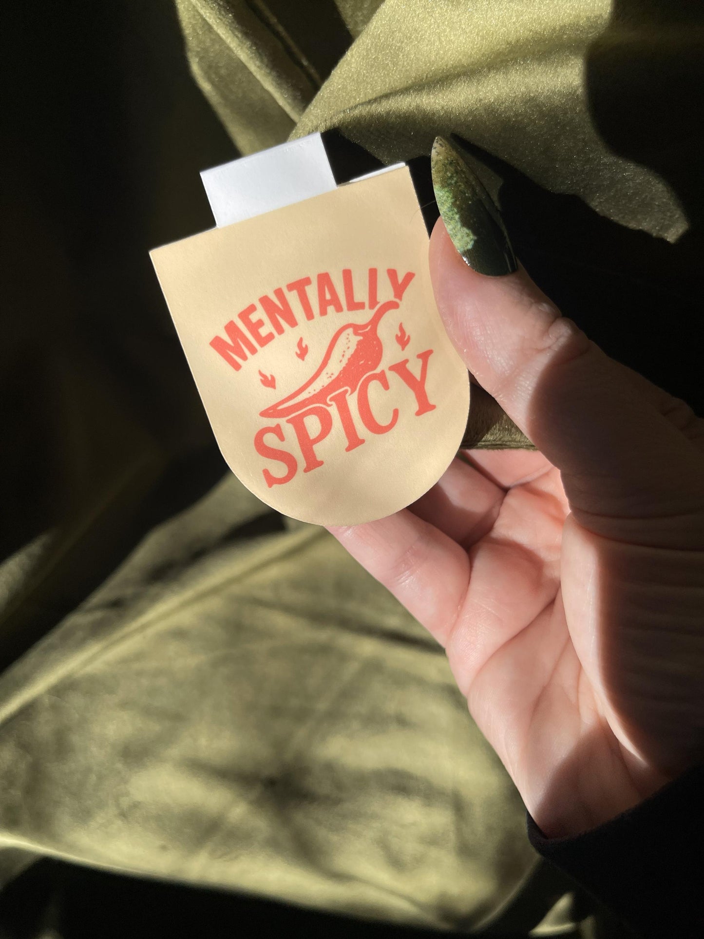 Mentally Spicy Magnetic Bookmark | Spicy Reader Bookmark | Romance Bookish Gift | Booktok Humor