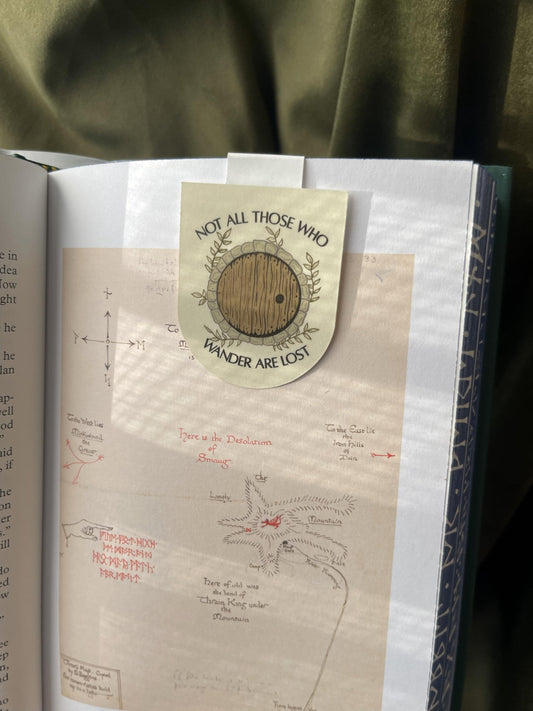 Not All Those Who Wander Are Lost Magnetic Bookmark | Fantasy Reader Gift | LOTR & Hobbit Inspired