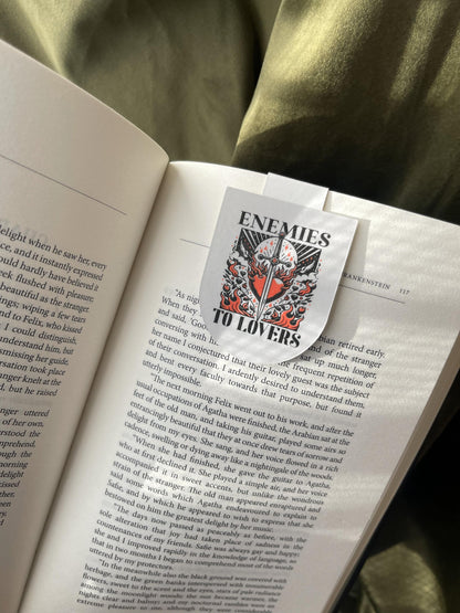 Enemies to Lovers Magnetic Bookmark | Romance Trope Bookmark | Booktok Favorite