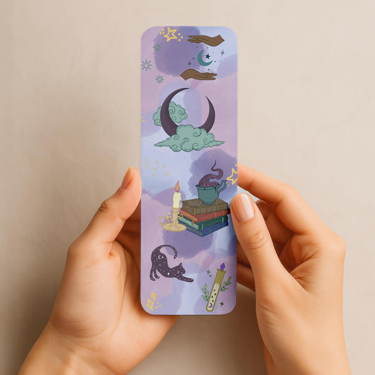 Celestial Witch Bookmark | Mystic Witch Book Accessories | Booklover Gifts