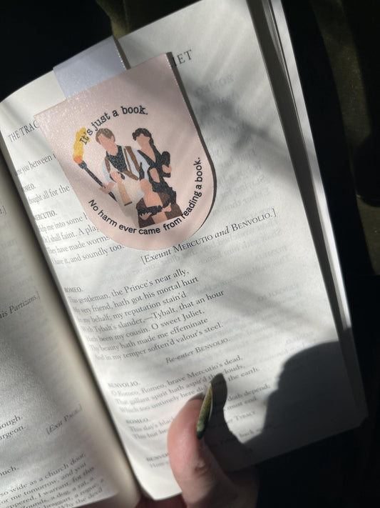 It’s Just a Book Magnetic Bookmark | The Mummy 1999 Inspired Bookmark | Fantasy Bookish Gift