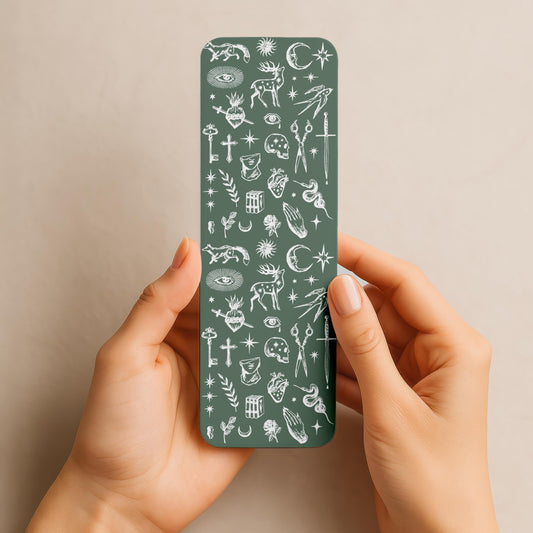 Forest Sigils Bookmark | Dark Academia Book Accessories | Booklover Gifts